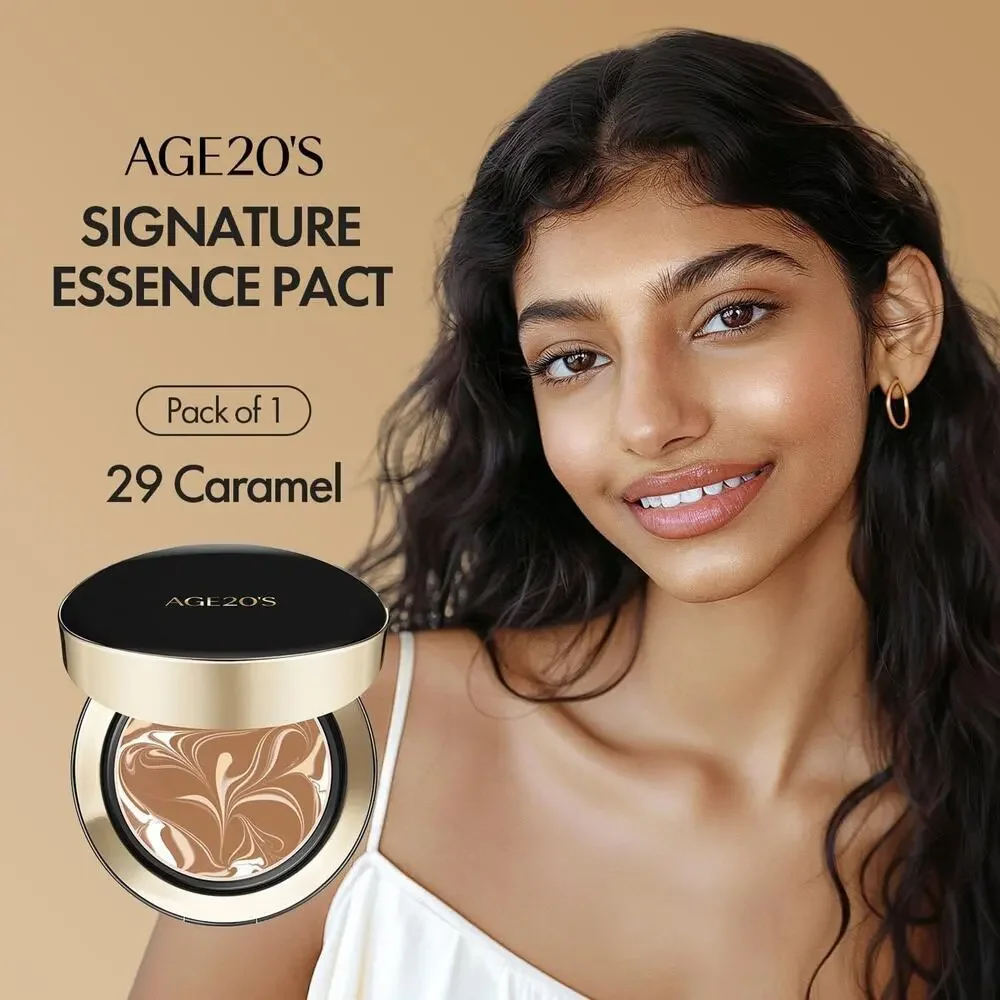 NEW Age20's Signature Essence Cover Pact Intense Cover Foundation 29 Caramel NIB